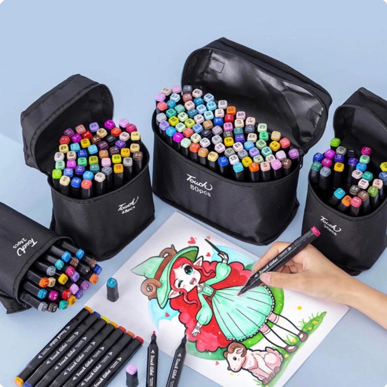 Kit Bobbie Goods com 100 Páginas + BRINDE - Livro de Colorir + Canetas Dupla Face