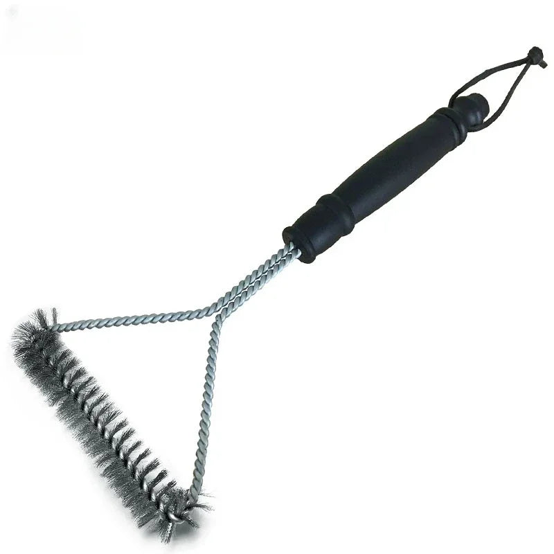 Escova de limpeza de grelha ferramenta para churrasco escova de grelha 3 escovas de aço inoxidável em 1 limpeza acessórios para churrasco melhor limpador churrasco
