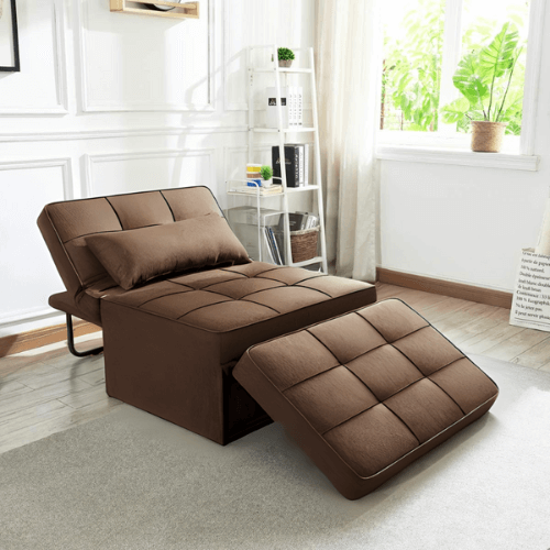 Puff Conforti Multifuncional 3 em 1 + 2 Travesseiros Brinde