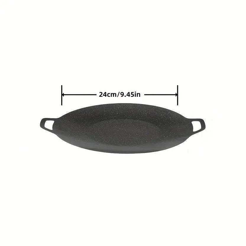 Grelha pan coreano redonda antiaderente placa de churrasco churrasqueira ao ar livre viagem acampamento frigideira acessórios de churrasco cozinha supplie