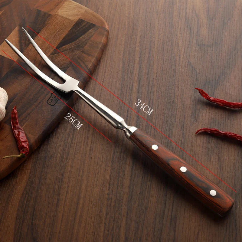 Garfo & ferramentas acessórios para churrasco aço inoxidável portátil
