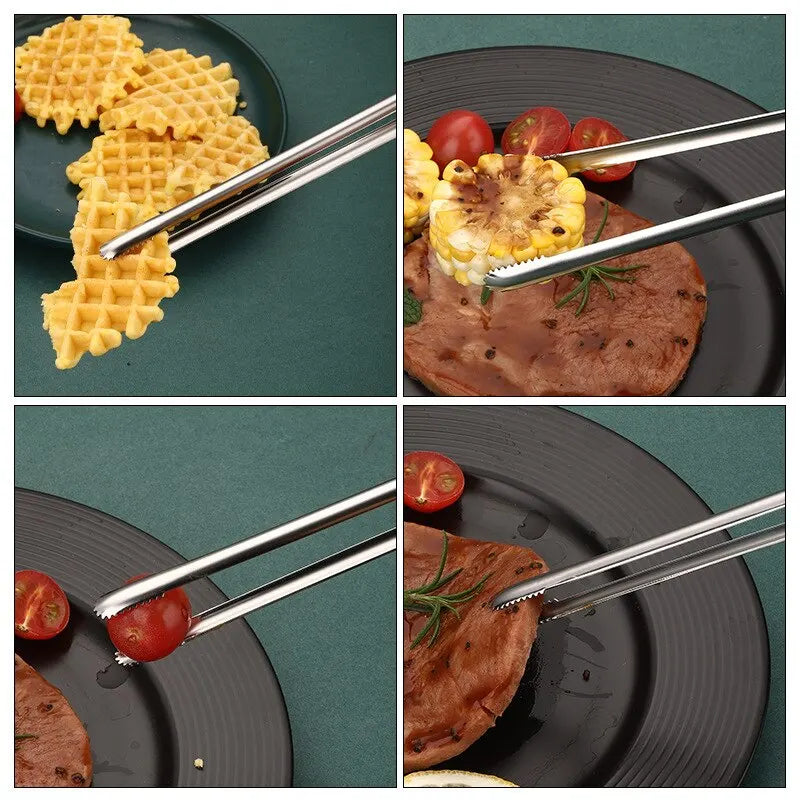 Grampo de churrasco em aço inoxidável 304, Pinças Grill, Utensílios De Cozinha