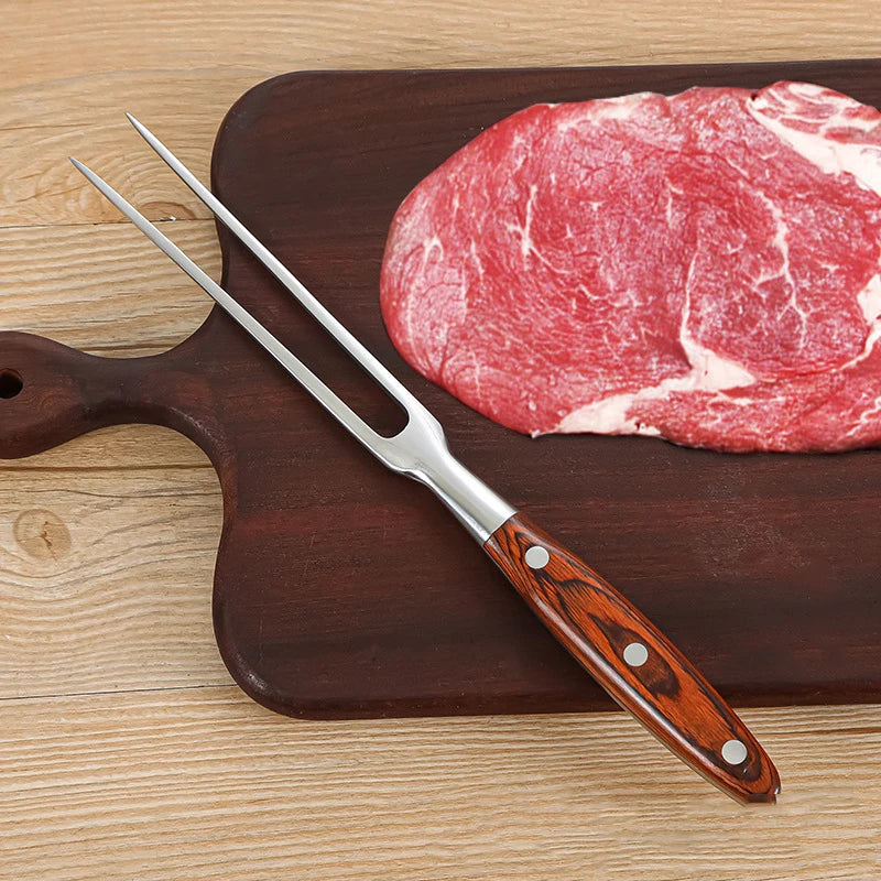 Garfo & ferramentas acessórios para churrasco aço inoxidável portátil