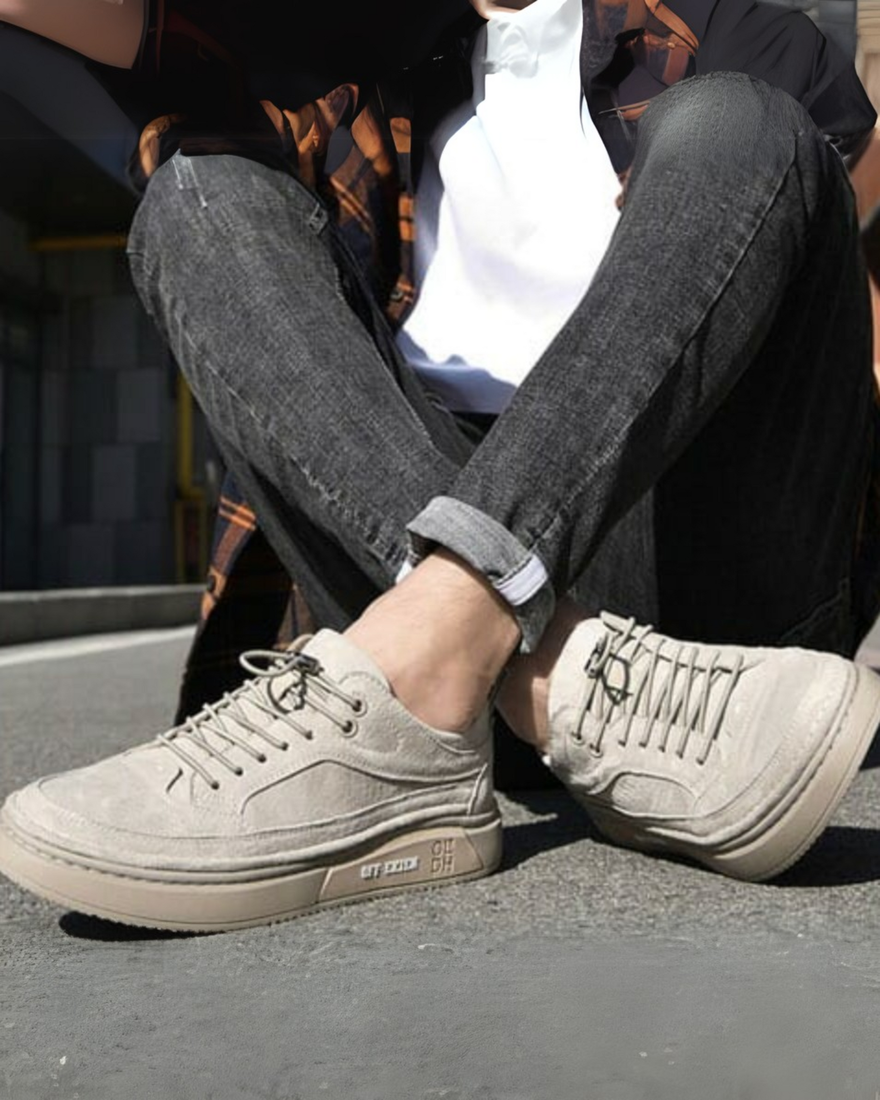 [PAGUE 1 LEVE 2] Sapatênis Masculino Em Couro Premium Off-Ekien + BRINDE