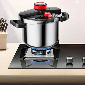 SafeCook Panela de pressão de Aço inoxidável Anti Explosão + Brinde [Kit Utensílios de Cozinha]