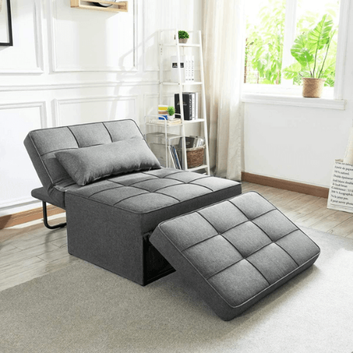 Puff Conforti Multifuncional 3 em 1 + 2 Travesseiros Brinde