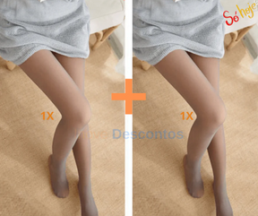 [Compre 1, Leve 2] Meia Calça Peluciada Feminina Térmica Jessie