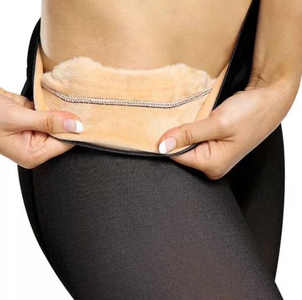 [Compre 1, Leve 2] Meia Calça Peluciada Feminina Térmica Jessie