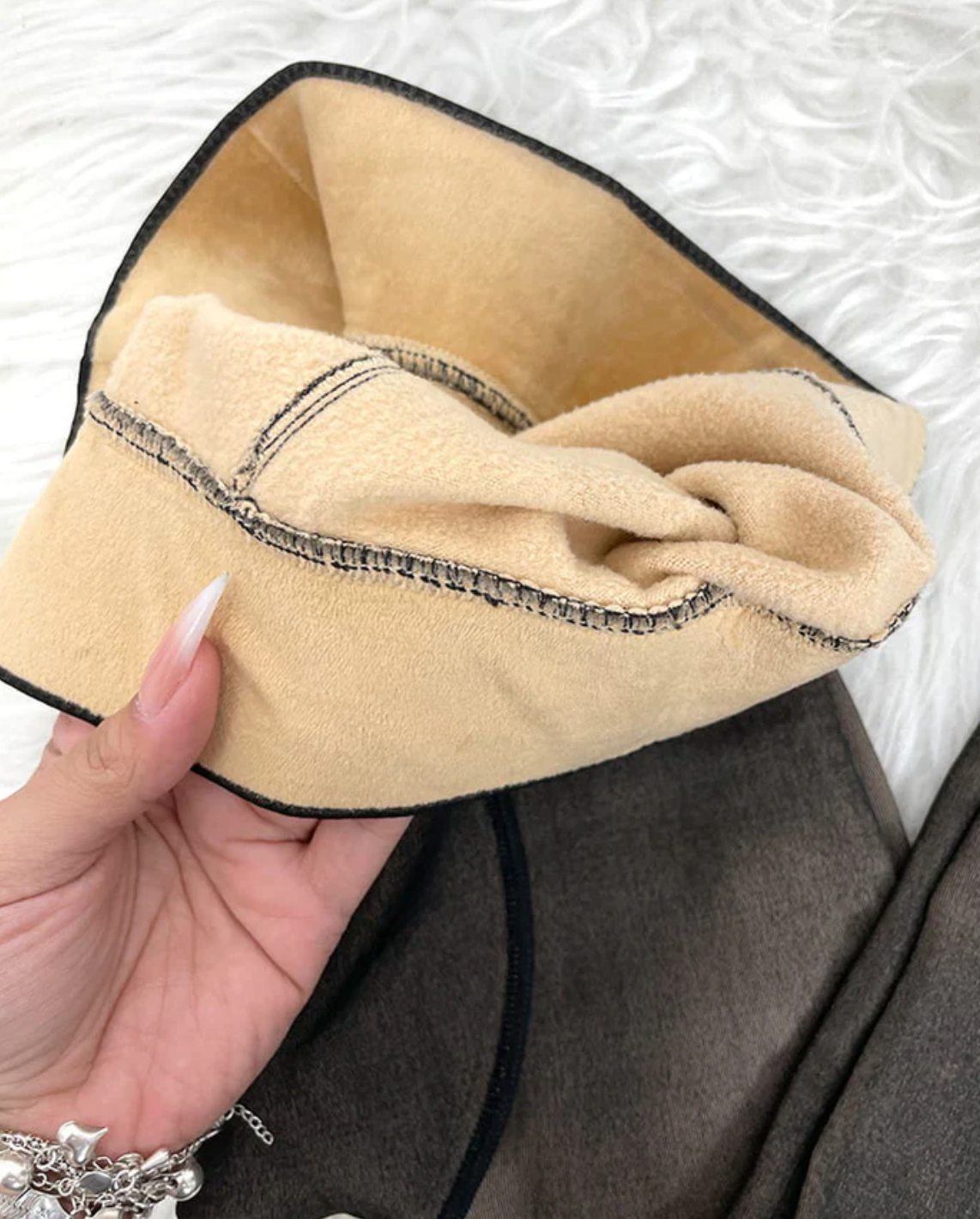 [Compre 1, Leve 2] Meia Calça Peluciada Feminina Térmica Jessie