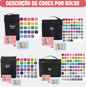 Kit Bobbie Goods com 100 Páginas + BRINDE - Livro de Colorir + Canetas Dupla Face