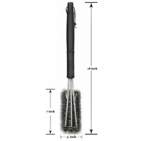 Escova de limpeza de grelha ferramenta para churrasco escova de grelha 3 escovas de aço inoxidável em 1 limpeza acessórios para churrasco melhor limpador churrasco