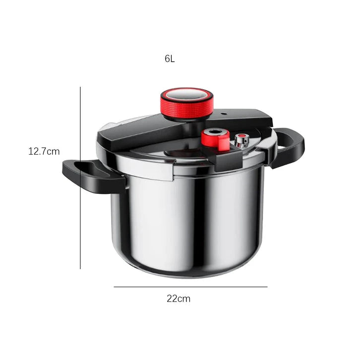 SafeCook Panela de pressão de Aço inoxidável Anti Explosão + Brinde [Kit Utensílios de Cozinha]