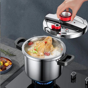 SafeCook Panela de pressão de Aço inoxidável Anti Explosão + Brinde [Kit Utensílios de Cozinha]
